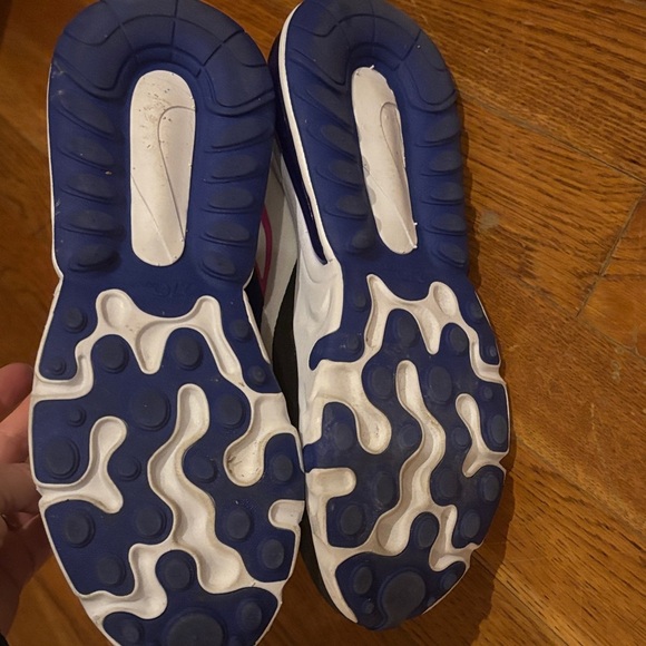 Nike Air 270 React white blue and pink size 7.5 - Picture 8 of 8